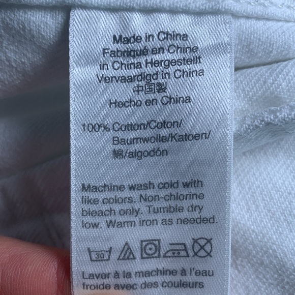 J Crew white denim jacket size medium - Picture 5 of 8